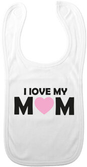 Bellatio Decorations Baby slabbetje - roze - mama - kraam cadeau - slab/morsdoek - Moederdag