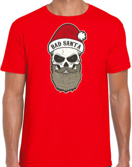 Bellatio Decorations Bad Santa fout Kerstshirt / outfit rood voor heren