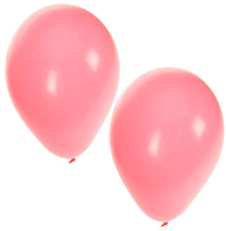 Bellatio Decorations ballonnen - lichtroze - 200x stuks - babyshower/geboorte versiering