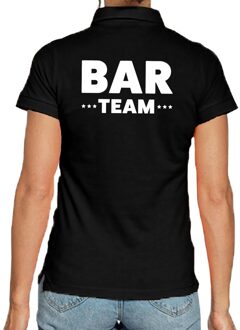 Bellatio Decorations Bar team / personeel tekst polo shirt zwart voor dames