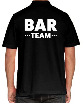 Bellatio Decorations Bar team / personeel tekst polo shirt zwart voor heren 2XL