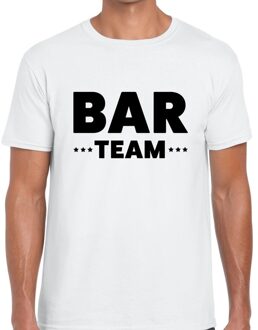 Bellatio Decorations Bar team / personeel tekst t-shirt wit heren 2XL