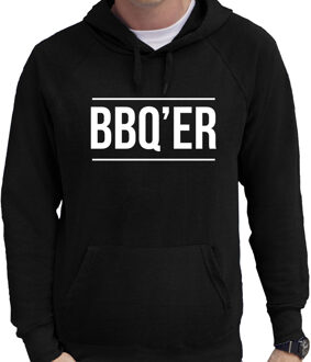 Bellatio Decorations Barbecue cadeau hoodie BBQ-ER zwart voor heren - bbq hooded sweater 2XL