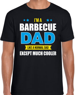 Bellatio Decorations Barbecue dad normal except cooler cadeau t-shirt zwart voor heren - Vaderdagscadeaus L