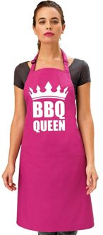 Bellatio Decorations Barbecueschort BBQ Queen roze dames - Feestschorten
