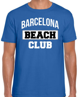 Bellatio Decorations Barcelona beach club zomer t-shirt blauw voor heren S