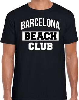 Bellatio Decorations Barcelona beach club zomer t-shirt zwart voor heren 2XL