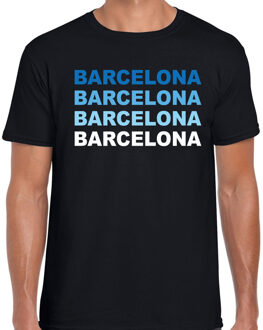 Bellatio Decorations Barcelona / Spanje t-shirt zwart voor heren 2XL