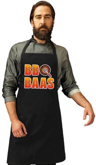 Bellatio Decorations BBQ Baas barbecueschort/ keukenschort zwart heren