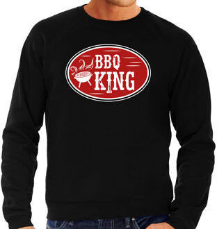 Bellatio Decorations BBQ / Barbecue king sweater zwart - cadeau trui voor heren - Verjaardag / Vaderdag kado 2XL