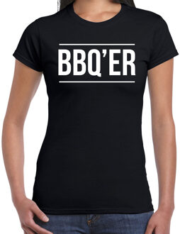 Bellatio Decorations BBQ-ER bbq / barbecue cadeau t-shirt zwart voor dames