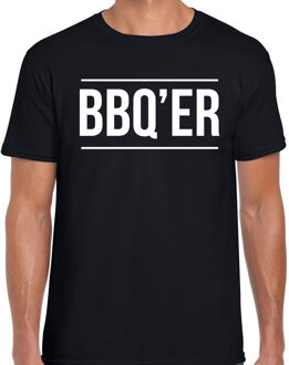 Bellatio Decorations BBQ-ER bbq / barbecue cadeau t-shirt zwart voor heren
