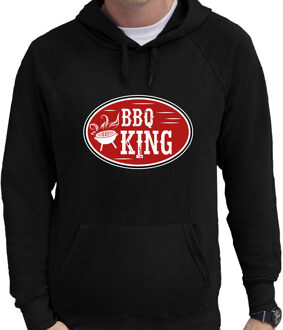 Bellatio Decorations BBQ king cadeau hoodie zwart voor heren L