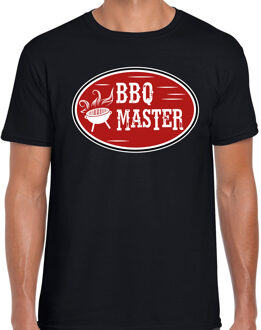 Bellatio Decorations BBQ master cadeau t-shirt zwart voor heren 2XL