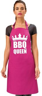 Bellatio Decorations BBQ Queen barbecueschort/ keukenschort roze dames