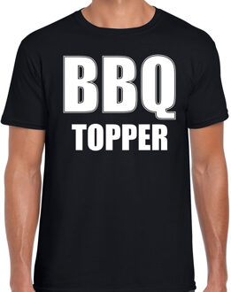 Bellatio Decorations BBQ topper bbq / barbecue cadeau t-shirt zwart voor heren XL