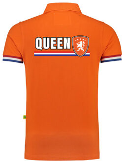 Bellatio Decorations BD EK / WK supporter poloshirt - dames - Queen - Leeuw en vlag XS