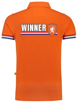 Bellatio Decorations BD EK / WK supporter poloshirt - heren - Winner - Leeuw - Koningsdag 4XL