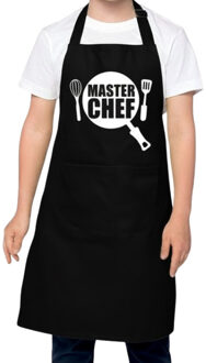 Bellatio Decorations BD Keukenschort Master Chef - kinderen - zwart - jongen / meisje