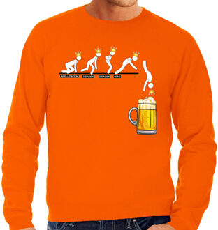 Bellatio Decorations BD Koningsdag verkleed sweater heren - aftellen naar Koningsdag XL