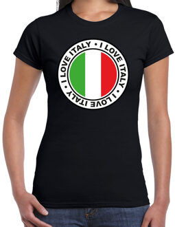 Bellatio Decorations BD Verkleed T-shirt voor dames - Italie - zwart - supporter S