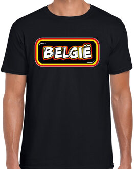 Bellatio Decorations BD Verkleed T-shirt voor heren - Belgie - zwart - voetbal supporter L