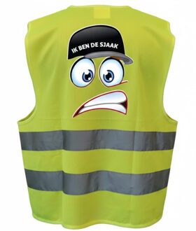 Bellatio Decorations BD Vrijgezellen team / feest hesje - geel - reflecterende strepen