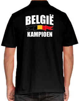 Bellatio Decorations Belgie kampioen supporter poloshirt zwart EK/ WK voor heren