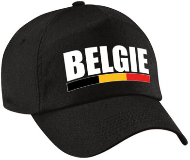 Bellatio Decorations Belgie landen pet/baseball cap zwart volwassenen - Verkleedhoofddeksels