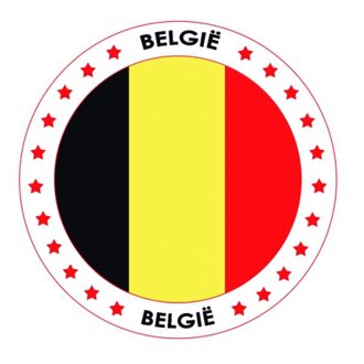 Bellatio Decorations Belgie thema bierviltjes 25 stuks - Bierfiltjes Multikleur