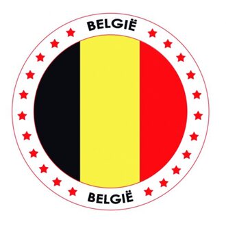 Bellatio Decorations Belgie vlag print bierviltjes