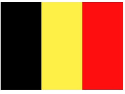 Bellatio Decorations Belgische vlag stickers