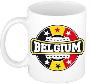 Bellatio Decorations Belgium / Belgie embleem mok / beker 300 ml - feest mokken Multikleur