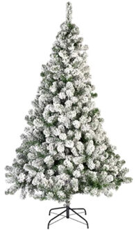 Bellatio Decorations BelIatio Decorations Imperial kerstboom - groen - H300 cm?- besneeuwd - kunstboom