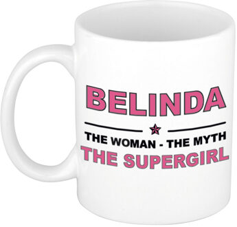 Bellatio Decorations Belinda The woman, The myth the supergirl collega kado mokken/bekers 300 ml Oudroze
