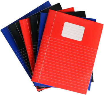 Bellatio Decorations bellatio Decorations A5 Schrift met lijn - 18 stuks - schoolschriften