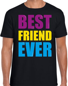 Bellatio Decorations Best friend ever / Beste vriend ooit fun t-shirt zwart heren