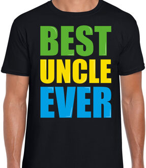 Bellatio Decorations Best uncle ever / Beste oom ooit fun t-shirt zwart heren 2XL