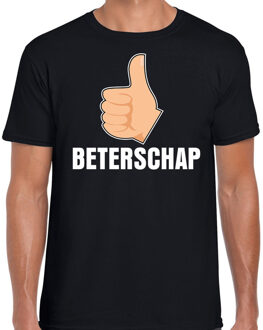 Bellatio Decorations Beterschap duim omhoog cadeau shirt zwart voor heren