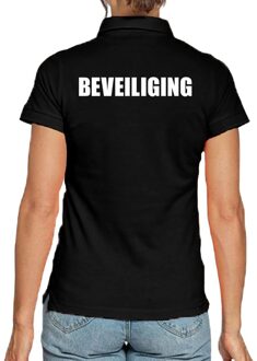 Bellatio Decorations Beveiliging poloshirt zwart voor dames L