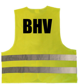 Bellatio Decorations BHV vestje / hesje geel met reflecterende strepen voor volwassenen