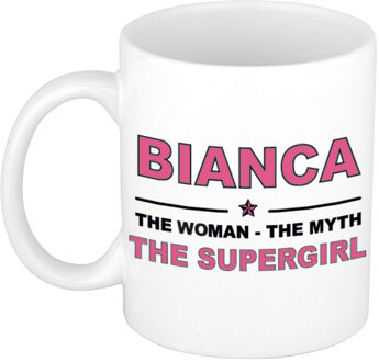 Bellatio Decorations Bianca The woman, The myth the supergirl cadeau koffie mok / thee beker 300 ml