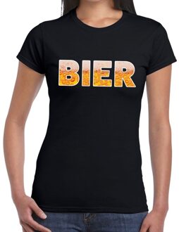 Bellatio Decorations Bier tekst t-shirt zwart dames 2XL