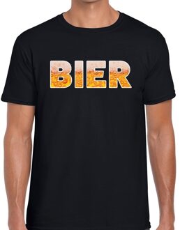 Bellatio Decorations Bier tekst t-shirt zwart heren 2XL