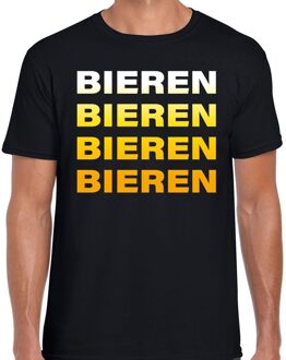 Bellatio Decorations Bieren bieren bieren bieren t-shirt zwart voor heren S