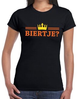 Bellatio Decorations Biertje shirt zwart voor dames 2XL - Feestshirts