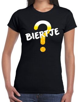 Bellatio Decorations Biertje tekst t-shirt zwart dames