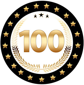 Bellatio Decorations Bierviltjes 100 - 50x stuks - zwart/goud - luxe - verjaardag/jubilea - feestartikelen