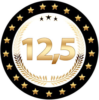 Bellatio Decorations Bierviltjes 12,5 - 25x stuks - zwart/goud - luxe - verjaardag/jubilea - feestartikelen