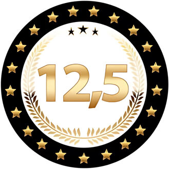 Bellatio Decorations Bierviltjes 12,5 - 50x stuks - zwart/goud - luxe - verjaardag/jubilea - feestartikelen